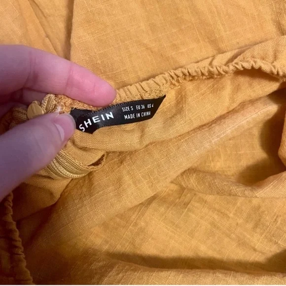 SHEIN Dress Wrap style with Ruffle and Ties - Picture 4 of 4